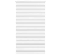 vidaXL Zebra Blind White 135x230 cm Fabric Width 130.9 cm Polyester