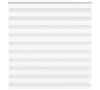 vidaXL Zebra Blind White 140x100 cm Fabric Width 135.9 cm Polyester