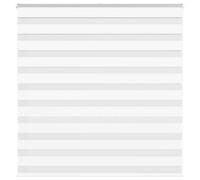 vidaXL Zebra Blind White 140x100 cm Fabric Width 135.9 cm Polyester
