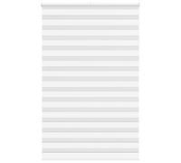 vidaXL Zebra Blind White 140x230 cm Fabric Width 135.9 cm Polyester