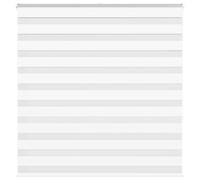 vidaXL Zebra Blind White 145x150 cm Fabric Width 140.9 cm Polyester