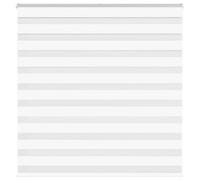 vidaXL Zebra Blind White 145x150 cm Fabric Width 140.9 cm Polyester