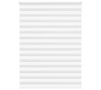 vidaXL Zebra Blind White 155x200 cm Fabric Width 150.9 cm Polyester