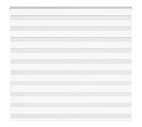 vidaXL Zebra Blind White 165x100 cm Fabric Width 160.9 cm Polyester