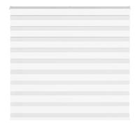 vidaXL Zebra Blind White 165x150 cm Fabric Width 160.9 cm Polyester