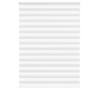 vidaXL Zebra Blind White 165x230 cm Fabric Width 160.9 cm Polyester