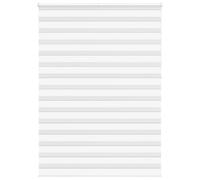 vidaXL Zebra Blind White 165x230 cm Fabric Width 160.9 cm Polyester