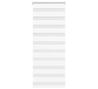 vidaXL Zebra Blind White 55x100 cm Fabric Width 50.9 cm Polyester