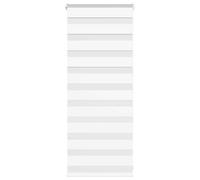 vidaXL Zebra Blind White 55x100 cm Fabric Width 50.9 cm Polyester