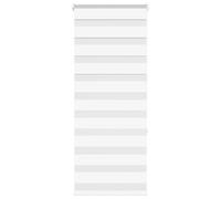 vidaXL Zebra Blind White 55x150 cm Fabric Width 50.9 cm Polyester, White
