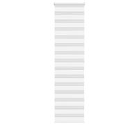 vidaxl zebra roller blinds - white, modern design - chain adjustable, 55x200 cm, 100% polyester, indoor decor