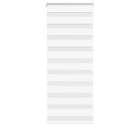 vidaXL Zebra Blind White 60x100 cm Fabric Width 55.9 cm Polyester, zebra roller blind, dual roller blind, zebra blind for window, double roller blind