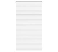 vidaXL Zebra Blind White 75x100 cm Fabric Width 70.9 cm Polyester