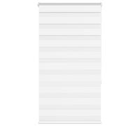 vidaXL Zebra Blind White 75x150 cm Fabric Width 70.9 cm Polyester