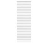 vidaXL White Zebra Roller Blind/Zebra Blind - Modern Zebra Shades for Living Room/Bedroom/Office, 100% Polyester, 75x230 cm, Easy Install, Privacy & Light Control