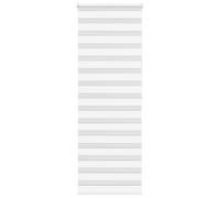 vidaxl zebra roller blind - white 80x200 cm - polyester fabric - light control with chain - easy install & child safe design