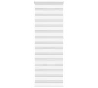 vidaXL - Zebra Roller Blind White 85x230 cm - Fabric Width 80.9 cm - Dual-Layer Light Control - Easy Install - Modern