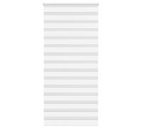 vidaXL Zebra Blind White 95x230 cm Fabric Width 90.9 cm Polyester