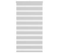 vidaXL Zebra Roller Blind - Light Grey 70x100cm, 100% Polyester, Adjustable Lighting & Privacy, Easy Installation, Child-Safe Design