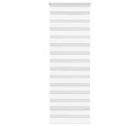 vidaxl zebra roller blind - white 80x200 cm - polyester fabric - light control with chain - easy install & child safe design