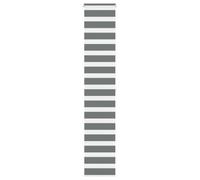 vidaxl zebra roller blinds - dark grey - 50x200 cm - polyester dual layer privacy shade