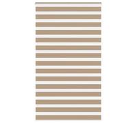 vidaxl zebra roller blinds - sand brown - 130x230 cm - polyester fabric