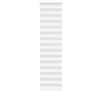 vidaXL Zebra Roller Blind, White, 60 x 230 cm, Fabric Width 55.9 cm, Polyester, Zebra Roller Blind, Double Roller Blind, Zebra Roller Blind