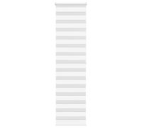 vidaXL Zebra Roller Blinds - White Polyester, 65x200 cm, Light Control, Modern Home Decor, Child Safety, Easy Installation