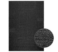 vidaXL - ZIZUR Anthracite Rug 160x230 cm | Indoor/Outdoor | Jute Look | Polypropylene | Easy Clean