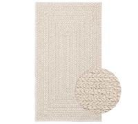 vidaXL ZIZUR Rug 60x110 cm Cream - Indoor/Outdoor Durable Polypropylene Jute Look