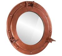 vidaXLÂ Porthole MirrorÂ Wall Hanging Home Chic DecorativeÂ Aluminium and Glass