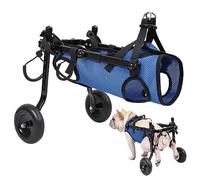 VIDECOR Dog Wheelchair for Back Legs Animal Exercise Wheels,Assist Small Pets with Paralyzed Hind Limbs to Recover Their Mobility,S