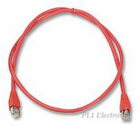 VIDEK 2996-5R PATCH LEAD, CAT6, RED, 5M