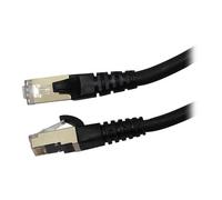 Videk Cat6a 1M Booted LSZH RJ45 Black Ethernet Cable