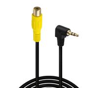 Video Adapter Cable, 3.5mm TRS Male to Single Phono Female Converter, Gold Plated Connector, Copper Conductor Wiring, 1M Playback Format Stereo Port Phono Socket Av Connector Hookup Setup
