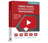 Video and Audio Downloader software for YouTube - download your favorite YouTube videos as MP4 video or MP3 audio - lifetime license - computer program compatible with Windows 11, 10, 8 and 7