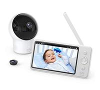Video Baby Monitor, eufy Security, Video Baby Monitor with Camera and Audio, 720p HD Resolution, Night Vision, 5" Display, 110° Wide-Angle Lens Included, Lullaby Player, Ideal for New Moms