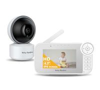Video Baby Monitor with Camera, Cry Detection, Temp. Sensor, Night Vision, 4.3" Screen, 10 Lullabies, Baby Feeding Alert, Digital Zoom, Non-WiFi Baby Camera Monitor for Newborn Baby, Pets, Elderly