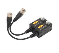 Video Balun Connectors High Definition BNC Transmitter 1 Channel HD Analog Signal Transmission for CCTV Surveillance Systems ABS PVC Material 2 Pack