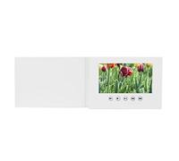 Video Brochure Electronic Greeting Card A5 210x148mm 128M Memory, Plastic, Metal Supported JPEG, MP4, AVL, MPEG, Great for Birthday Xmas Anniversary Wedding Decorations (17.78cm