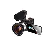Video Camera, 4K Camcorder Vlogging Video Camera For Vlog Recording 56MP And IR Night Vision Cameras Handheld Camera With WiFi Function(32G SD Card,Grijs)