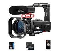 Video Camera 4K Camcorder with 10X Optical Zoom & 120X Intelligent Zoom, 4K 30MP WiFi YouTube Video Streaming Camera 3.0" IPS Touch Screen Digital Camera with Microphone, Wide Angle Lens, 32G SD Card