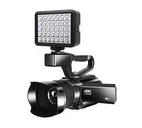 Video Camera, 4K Camcorders Video Cameras Recording With WiFi 30X Digital Zoom Vlogging Camera IR Night Vision Portable Digital Camera(128G SD card,RX-100-Light)