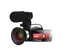 Video Camera, 4K Digital Video Camcorder For Live Streaming 56MP Beauty Light Touch Screen Night Vision WiFi Digital Zoom Camera For Vlog Recording(Standard,K1 Mic Lens)
