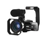 Video Camera, 4K Video Camera Camcorder 56MP WiFi Night Vision Beauty Light Touch Screen Digital Vlogging Camera(Standard,K1 Gray)
