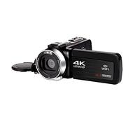 Video Camera, 4K Video Camera Camcorder WiFi Digital Vlogging Camera 48MP Built-in Fill Light Touch Screen Live Streaming For Vlog Recording(16 G SD Card,AF1)