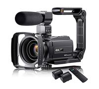 Video Camera, 4K Video Camera Camcorder With Microphone 48MP Vlogging 16X Zoom 3.0inch Touch Screen IR Night Vision Wi-Fi Vlog Cameras Web
