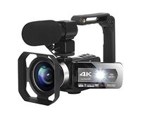 Video Camera, 4K Video Camera Vlogging Camera Recorder WiFi Fill Light 48MP 3.0" IPS Touch Screen Video Cmacorder With Auto Focus(64G SD Card)