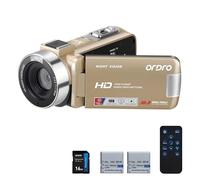 Video Camera Camcorder 1080P 30FPS Digital Camera, IR Night Vision Vlogging Kids Video Camera for Beginners YouTube, 3 Inch IPS Screen 18X Zoom Camcorder with 16G SD Card, Remote Control, 2 Batteries