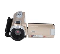 Video Camera Camcorder, FHD 1080P 30MP Digital Camera Recorder, 18X Digital Zoom Camcorder Anti Shake Video Camera with 3.0 Inch 270 Degree Rotatable Screen for Party (Gold)